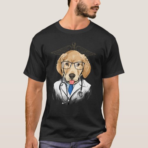 Dogtor Labrador Retriever Vet Doctor Physician Pet T_Shirt