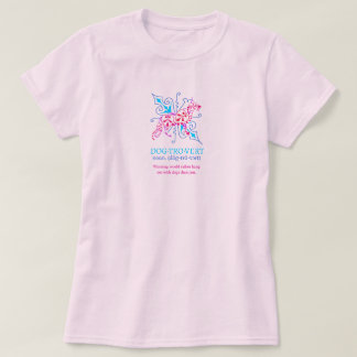 Dogtrovert German Shepherd Dog Floral Abstraction T-Shirt