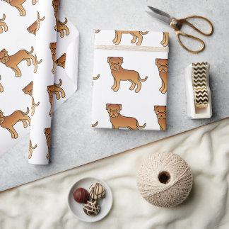 Dogue De Bordeaux Cute Cartoon Dog Pattern Wrapping Paper