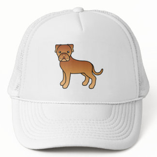 Dogue De Bordeaux Cute Cartoon Dog Trucker Hat
