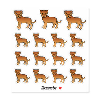 Dogue De Bordeaux Cute Cartoon Dogs Sticker