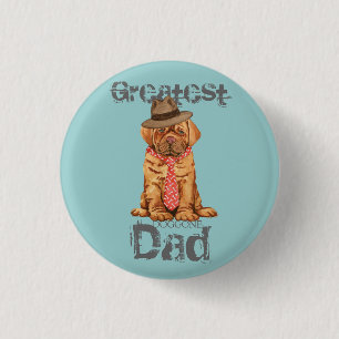 Dogue de Bordeaux Dad Pinback Button