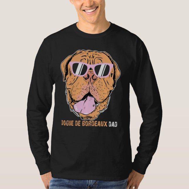 Dogue De Bordeaux Dad Tee For Dog Owners Fathers D (Front)