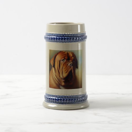 Dogue de Bordeaux Dog Beer Stein