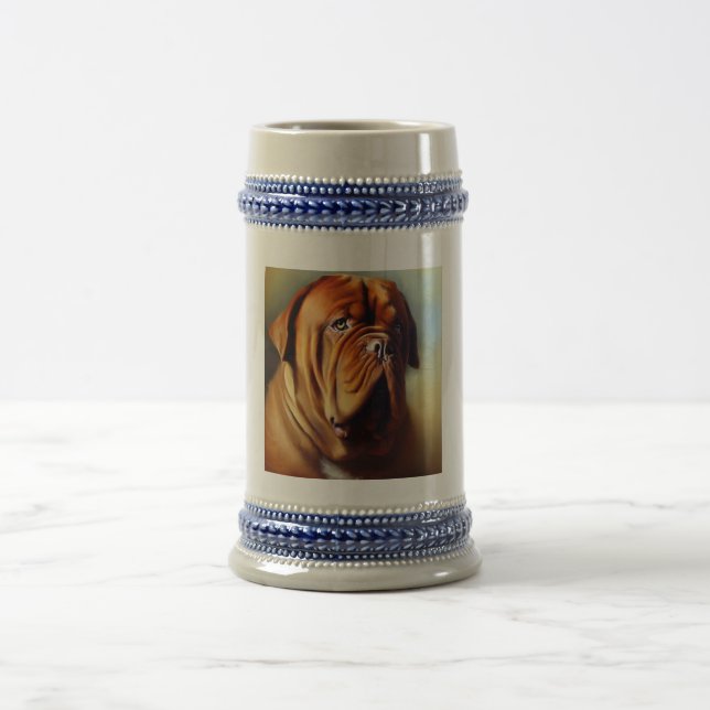 Dogue de Bordeaux Dog Beer Stein (Center)