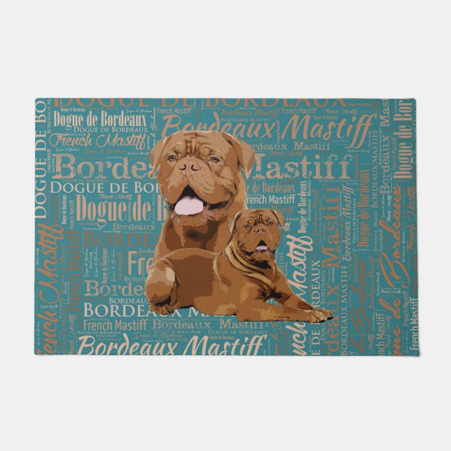 Dogue de Bordeaux - French Mastiff Doormat (Front)