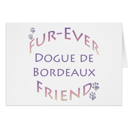 Dogue de Bordeaux Furever Cards (Front Horizontal)
