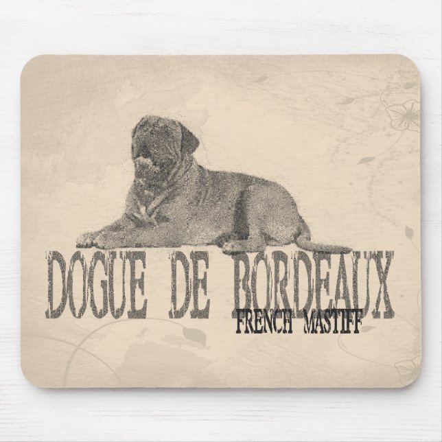Dogue de Bordeaux Mouse Pad (Front)