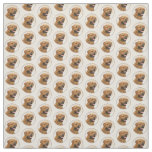 Dogue de Bordeaux Painting - Cute Original Dog Art Fabric