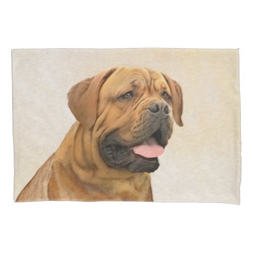 Dogue de Bordeaux Painting _ Cute Original Dog Art Pillow Case