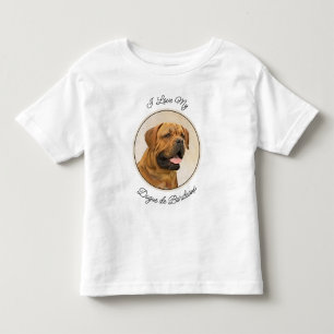 Dogue de Bordeaux Painting - Cute Original Dog Art Toddler T-shirt