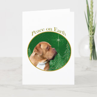Dogue de Bordeaux Peace Holiday Card