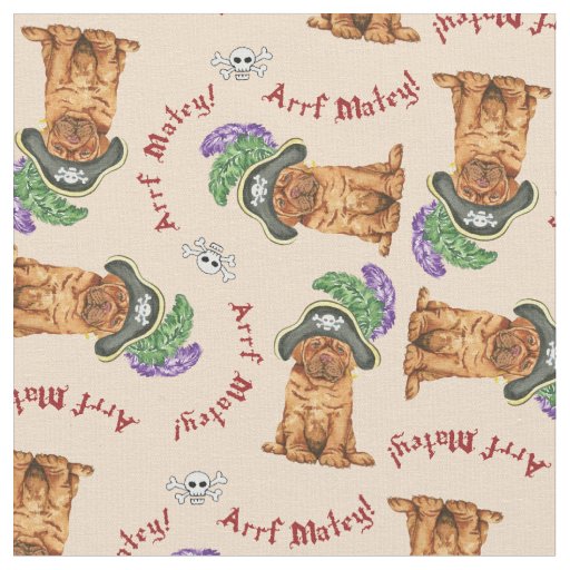 Dogue de Bordeaux Pirate Fabric