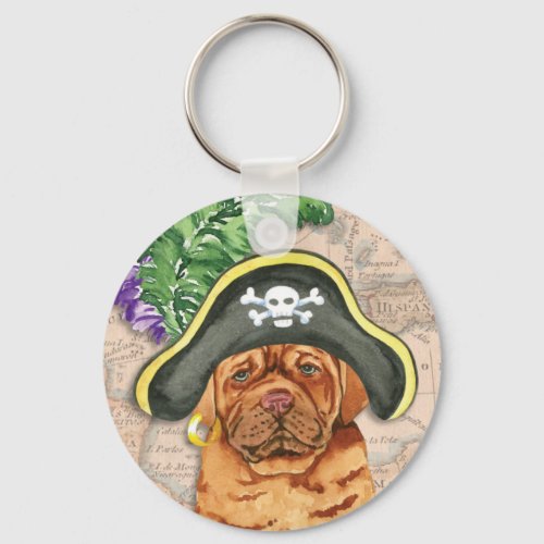 Dogue de Bordeaux Pirate Keychain