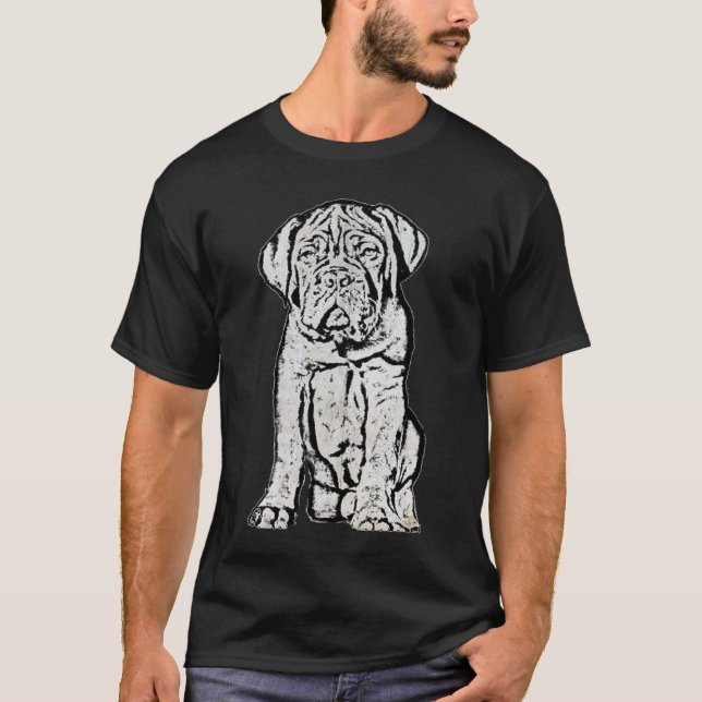 Dogue de Bordeaux puppy t-shirt (Front)