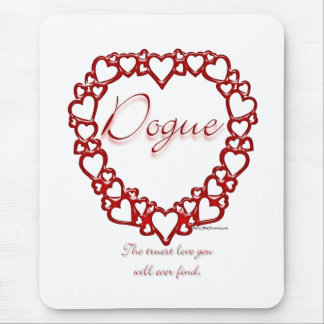 Dogue de Bordeaux True Love Mouse Pad