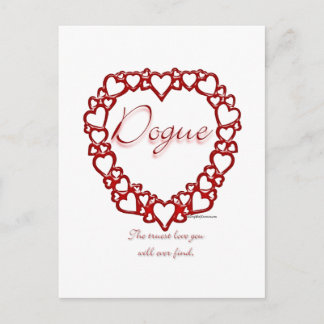 Dogue de Bordeaux True Love Postcard