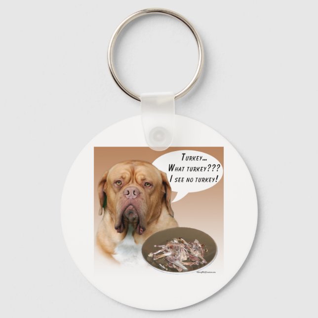 Dogue de Bordeaux Turkey Keychain (Front)