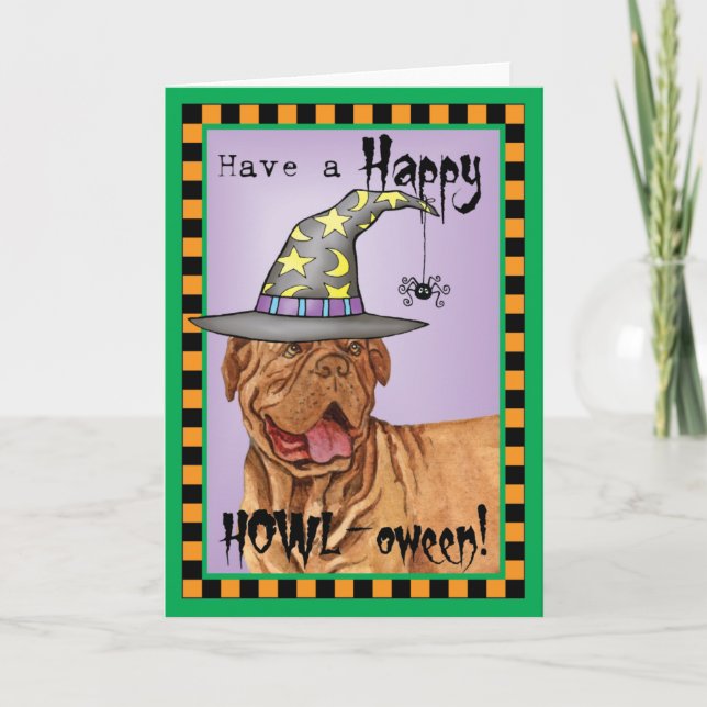 Dogue de Bordeaux Witch Card (Front)