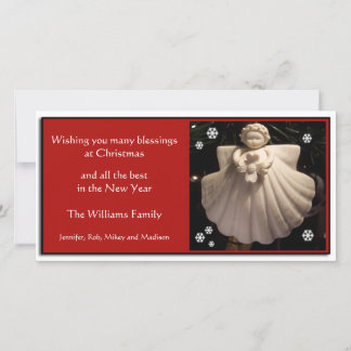 Dogwood Angel Blessings Christmas Card