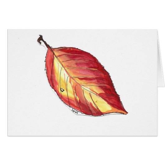 dogwood autumn leaf cards (Front Horizontal)