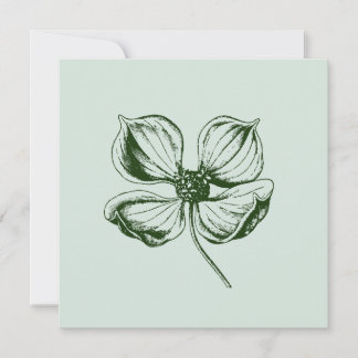Dogwood Blossom Wedding Invitation
