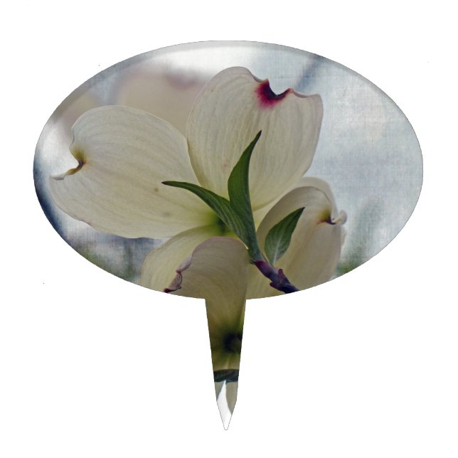 Dogwood Blossoms Cake Topper (Front)