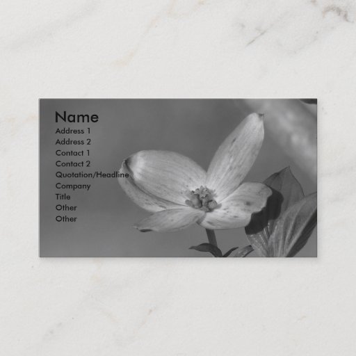 Customizable Dogwood Business Card Templates