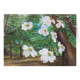 Dogwood Canopy Watercolor and Acrylic Painting Cards