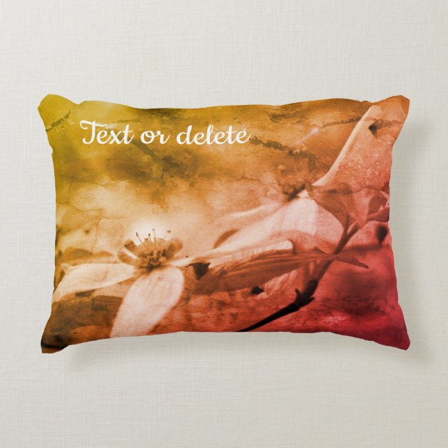Dogwood Flower Black And White Vintage   Accent Pillow (Front)