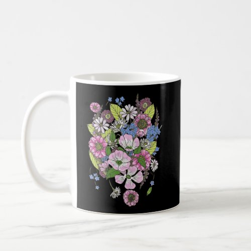 Dogwood Flower Botanical Stems Bouquet Coffee Mug