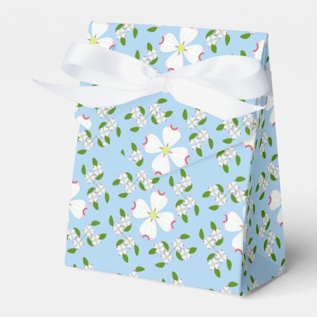 Dogwood Flower Favor Box (Front Side)