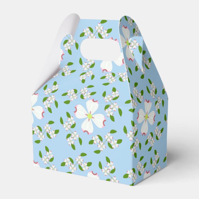 Dogwood Flower Favor Boxes (Front Side)