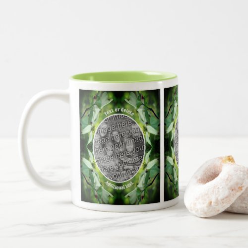 Dogwood Flower Personalized Create Your Own Photo Two_Tone Coffee Mug