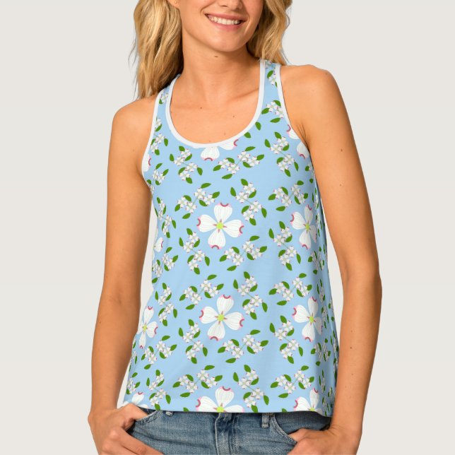 Dogwood Flower Tank Top (Front)