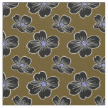 Dogwood Flowers Dark Fabric