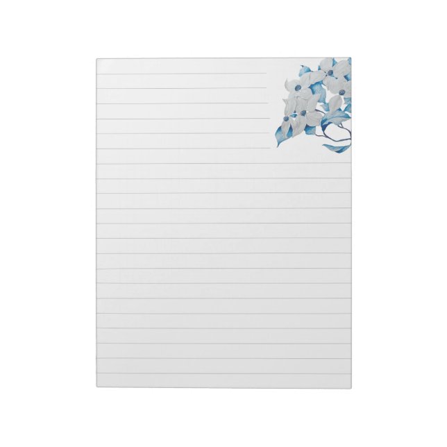 Dogwood Flowers on a Large Notepad (Rotated)