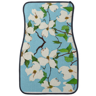 dogwood flowers print car floor mat