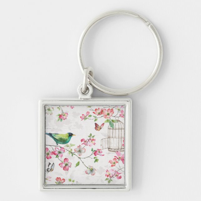 Dogwood Garden Keychain (Front)