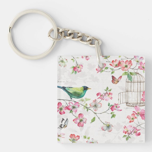 Dogwood Garden Keychain (Front)