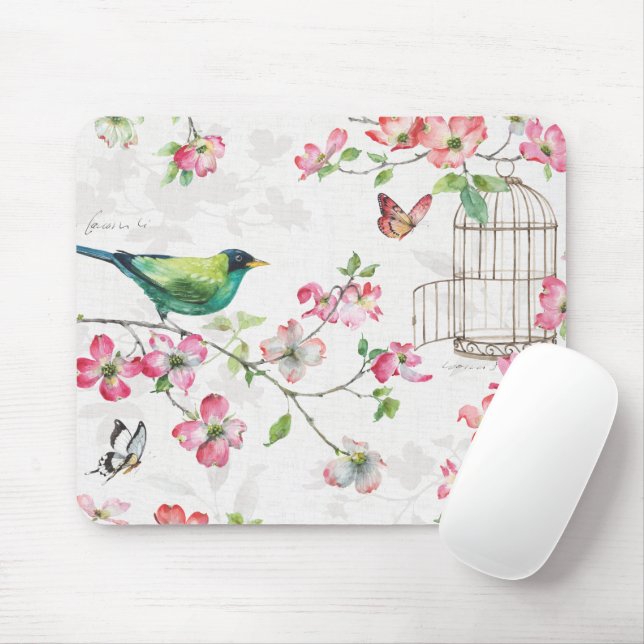 Dogwood Garden Mouse Pad (With Mouse)