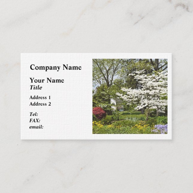 Dogwood in Bloom Business Card (Front)