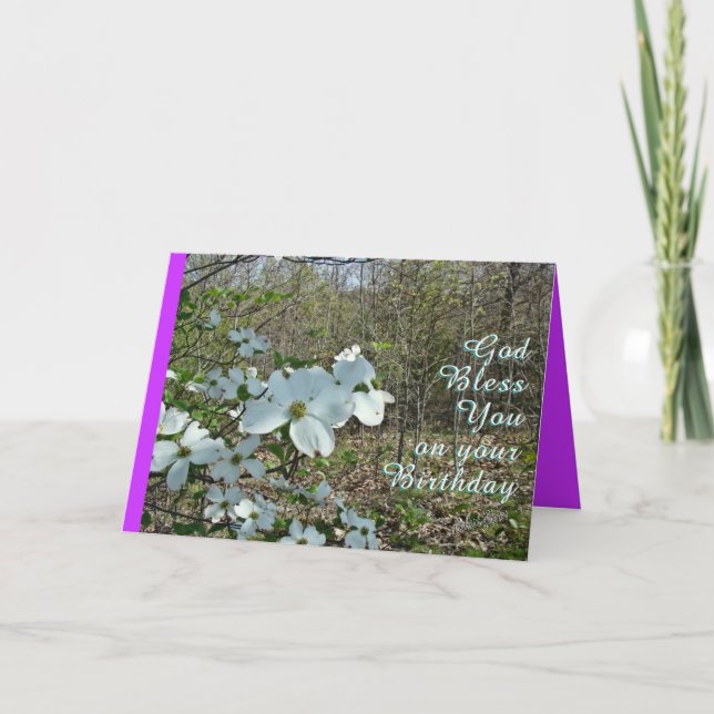 Dogwood Inspirational-customize Card (Front)