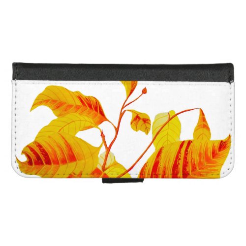 Dogwood Leaves on an iPhone Wallet Case