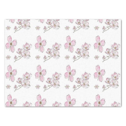 Dogwood Pattern design on Tissue Paper