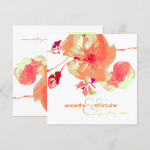 Dogwood/pink/peach/wedding Invitations