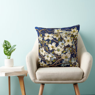 Dogwood Throw Pillow