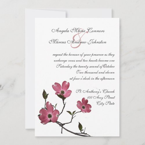 Dogwood Wedding Invitation