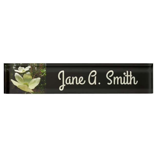 Dogwoods and Redwoods in Yosemite National Park Desk Name Plate (Front)