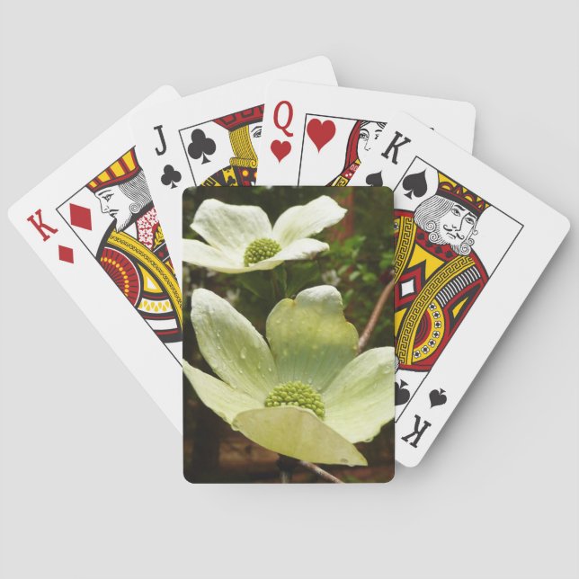 Dogwoods and Redwoods in Yosemite National Park Poker Cards (Back)